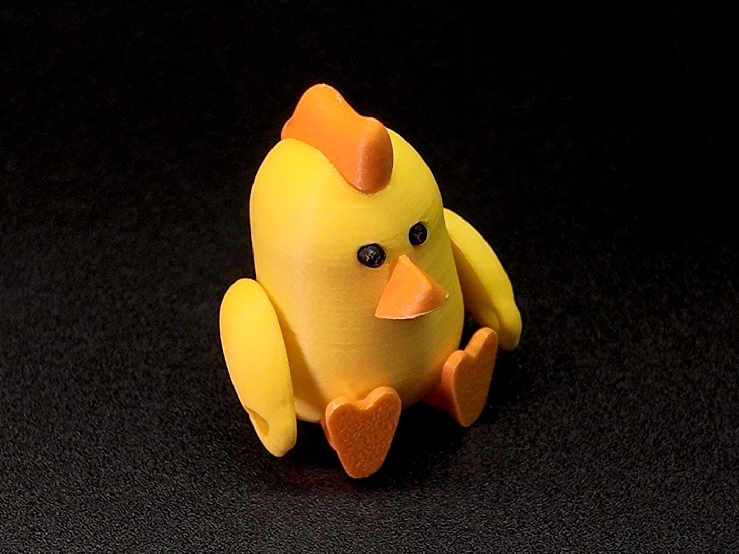 Cute chick character figure